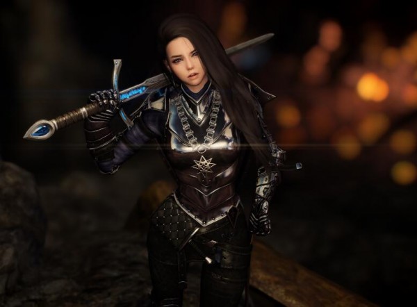 上古卷轴5重制版黑暗骑士护甲MOD