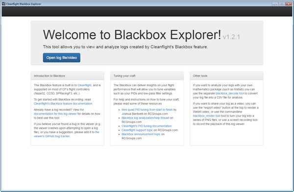 ​Cleanflight Blackbox Explorer