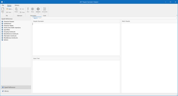 .NET Regular Expression Designer