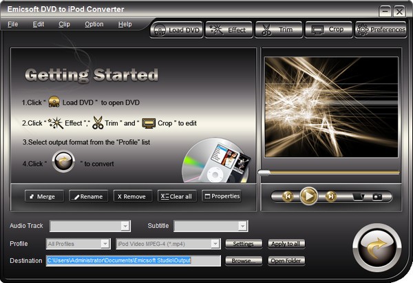 Emicsoft DVD to iPod Converter(DVD转ipod转换器)