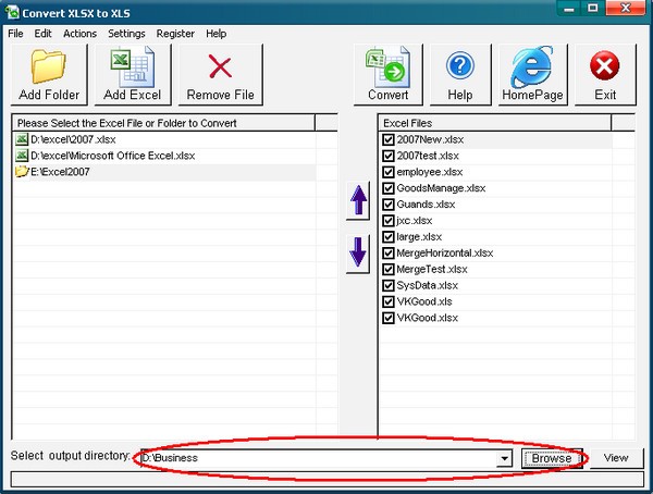 Convert XLSX to XLS(文件转换器)