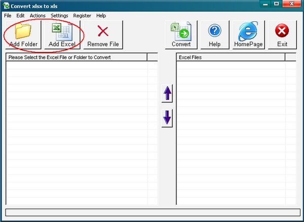 Convert XLSX to XLS(文件转换器)