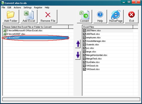 Convert XLSX to XLS(文件转换器)