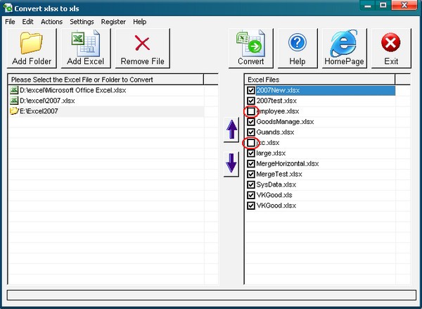 Convert XLSX to XLS(文件转换器)