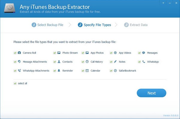 Any iTunes Backup Extractor(iTunes备份提取器)