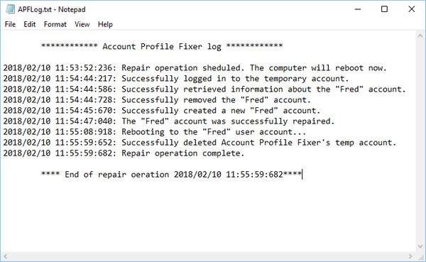 Account Profile Fixer(帐户设定档修复工具)