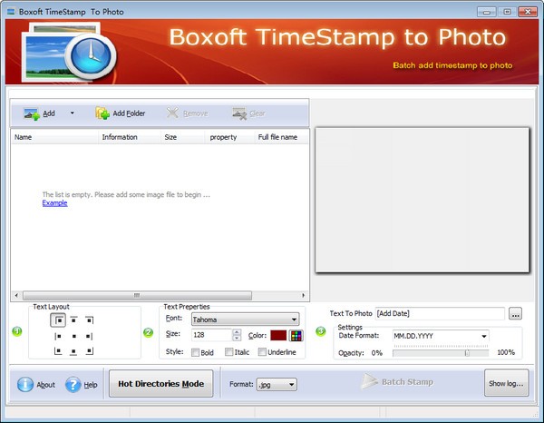 Boxoft TimeStamp to Photo(时间戳软件)