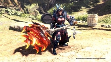 怪物猎人世界冰原熔岩巨龙锤MOD