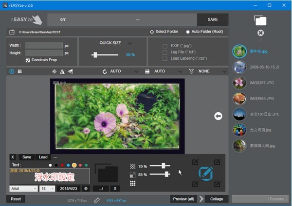 rEASYze(批量处理图片软件)