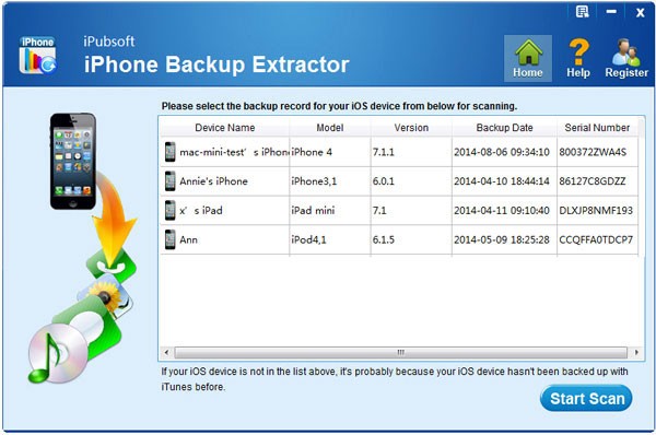 iPubsoft iPhone Backup Extractor(ios数据恢复软件)