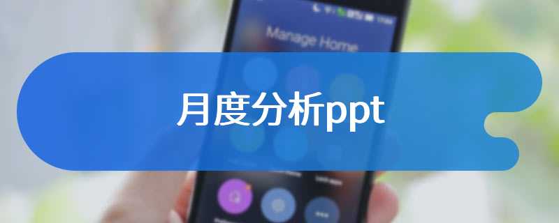 月度分析ppt