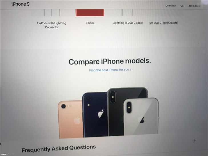 似苹果iPhone9在中国的购买页面曝光:6种配色,三款新机型(3)