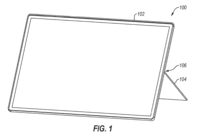 微软新专利揭示：Surface平板电脑上经典的支架设计或迎改变(1)