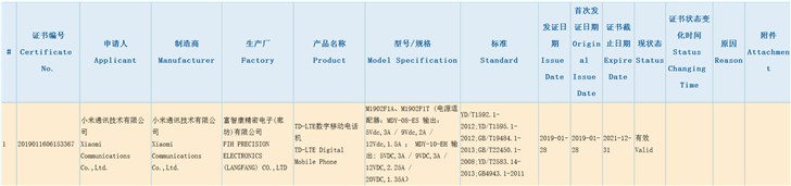 外媒曝光小米下一代旗舰手机小米9全配置(2)