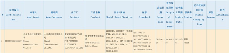 外媒曝光小米下一代旗舰手机小米9全配置(2)