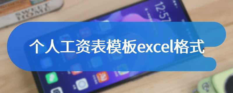 个人工资表模板excel格式