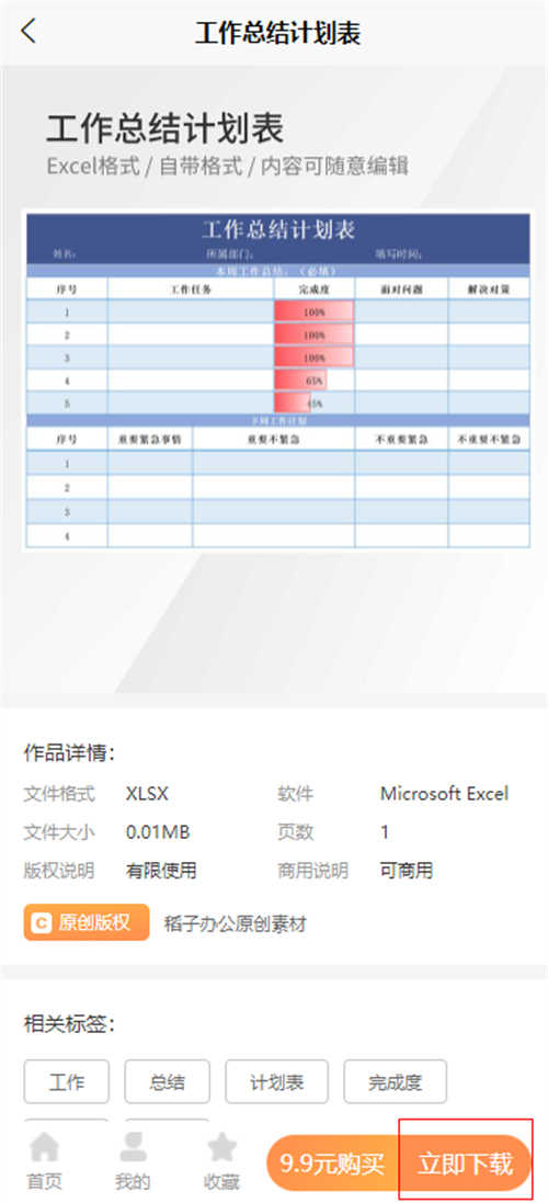 excel工作总结模板(7)