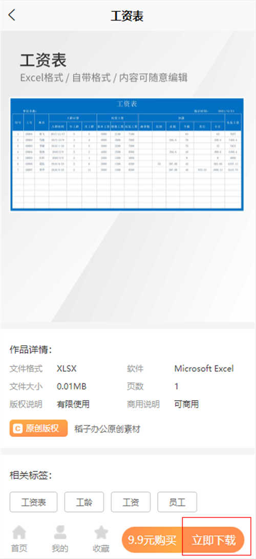 工资表模板excel格式(6)