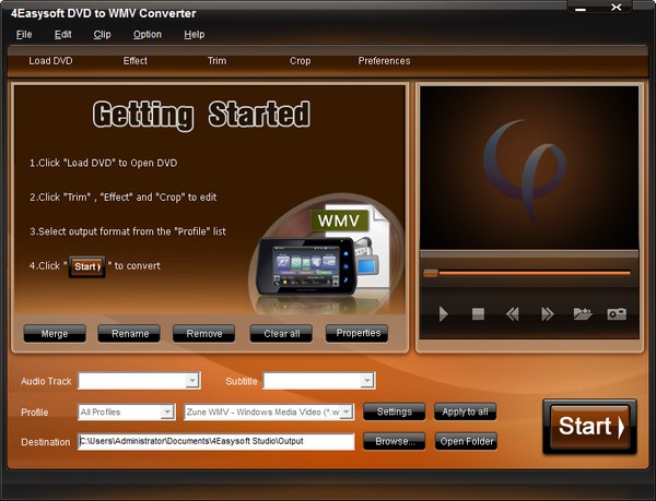 4Easysoft DVD to WMV Converter(DVD至WMV转换器)