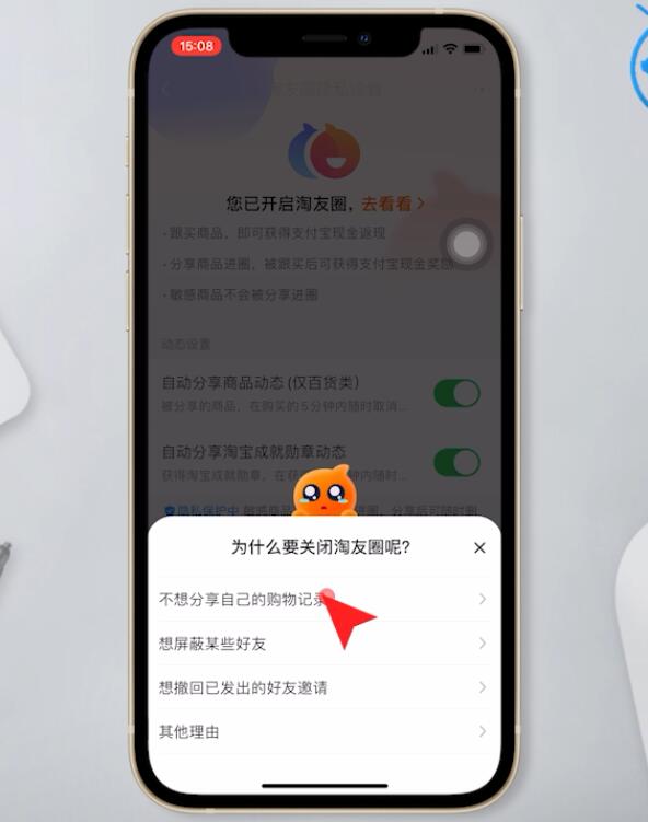 淘友圈怎么关闭(6)