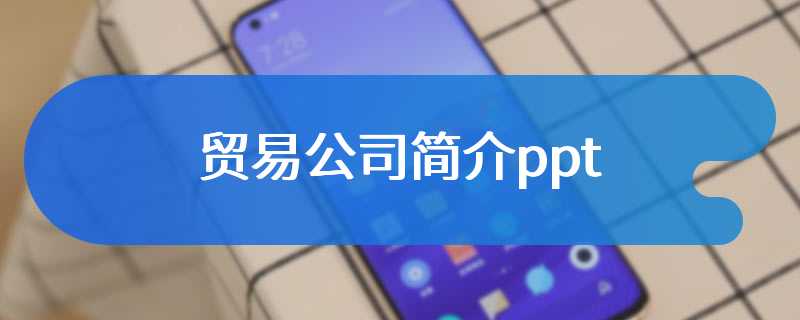 贸易公司简介ppt