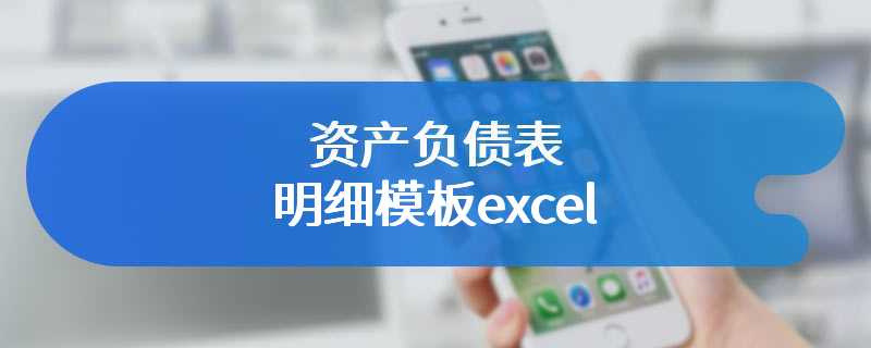 资产负债表明细模板excel