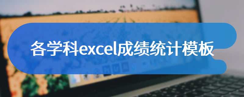 各学科excel成绩统计模板