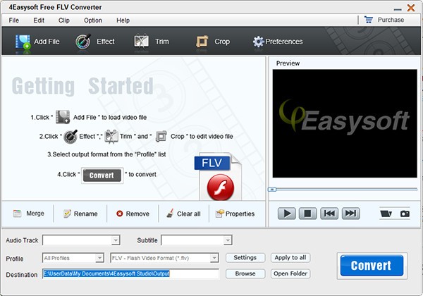 4Easysoft Free FLV Converter(视频转换软件)