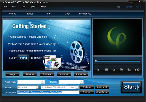 4Easysoft RMVB to 3GP Video Converter(视频转换软件)