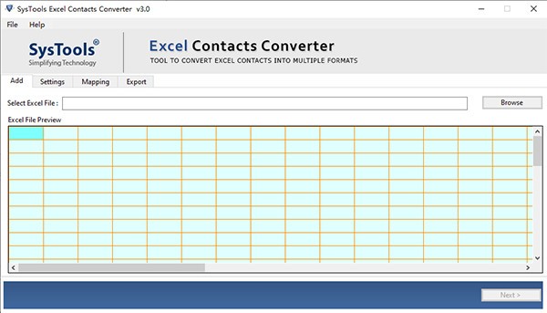 SysTools Excel Contacts Converter(文件格式转换工具)