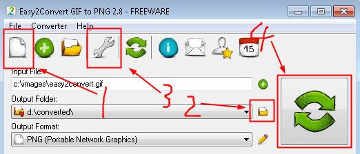 Easy2Convert GIF to PNG(GIF转PNG工具)