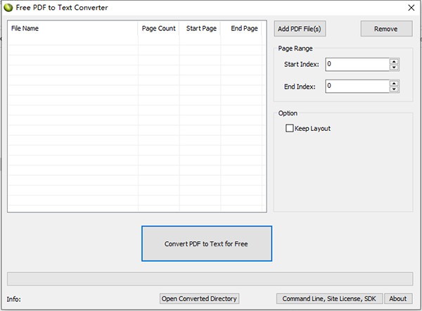 Lotapps Free PDF To Text Converter(PDF格式转换工具)