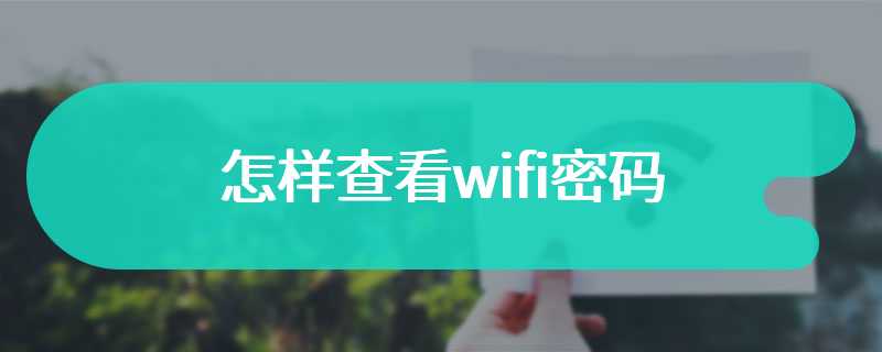 怎样查看wifi密码