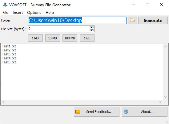 Vovsoft Dummy File Generator(文件创建工具)