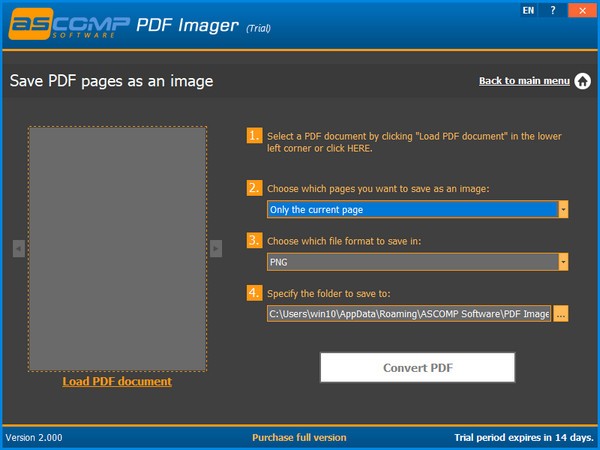 ASCOMP PDF Imager(PDF图片转换器)