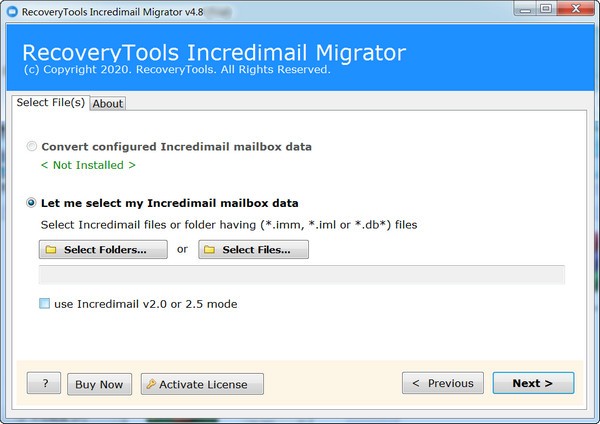 RecoveryTools IncrediMail Migrator(邮箱迁移工具)