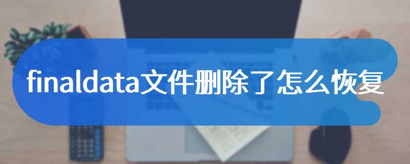 finaldata文件删除了怎么恢复