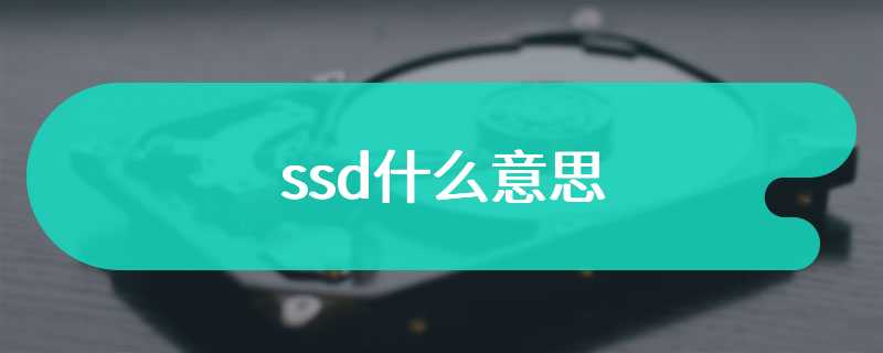 ssd什么意思