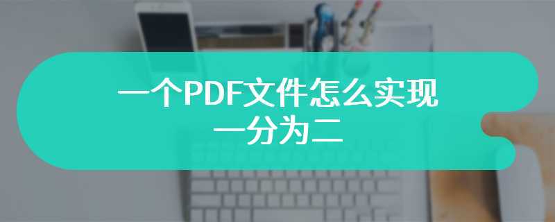 一个PDF文件怎么实现一分为二