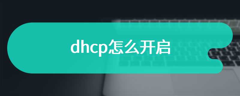 dhcp怎么开启