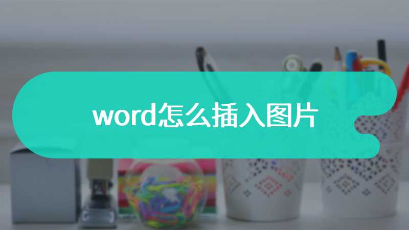 word怎么插入图片