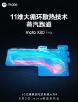 号称比小米12 Ultra叶脉更强！moto X30 Pro搭载近20000mm2大面积散热