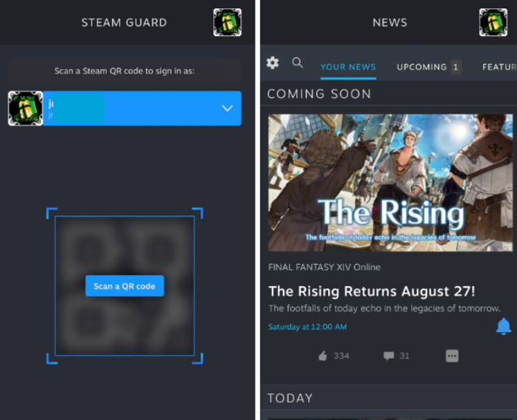 全新 Steam 手机 App 正在测试:设计更现代,支持扫码登录(1)