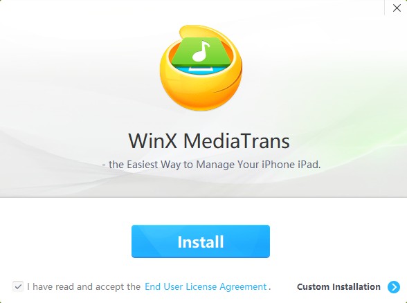 安装WinX MediaTrans