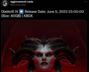 容量 80GB，消息称《暗黑破坏神 4》将于 2023 年 6 月 5 日上架