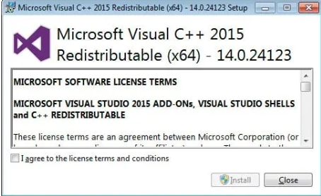 Microsoft Visual C++-2015 可再发行组件