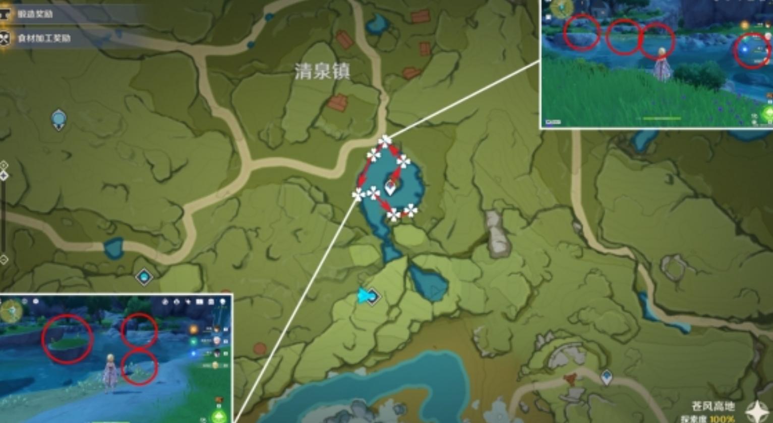 《原神》什么可以寻找到嘟嘟莲？嘟嘟莲采集路线攻略分享(1)