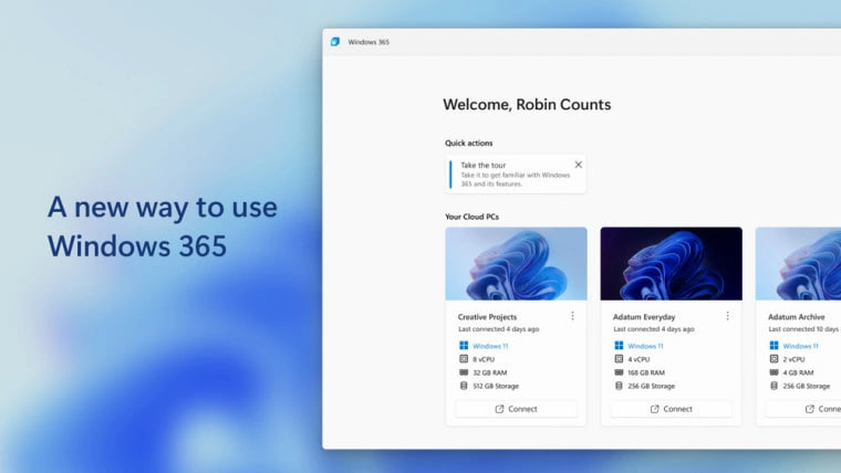 微软 Windows 365 App 发布：支持 Win11/10 平台，可访问云 PC 电脑(1)
