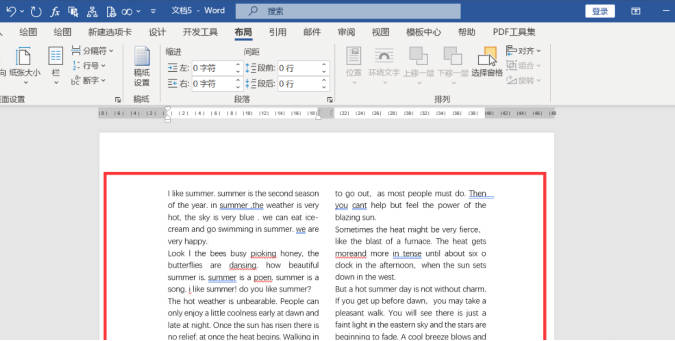 word文档中英文左右分栏 跟我学操作(2)