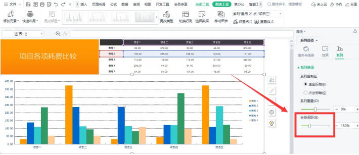 wps表格设置图表图形大小怎么设置(2)